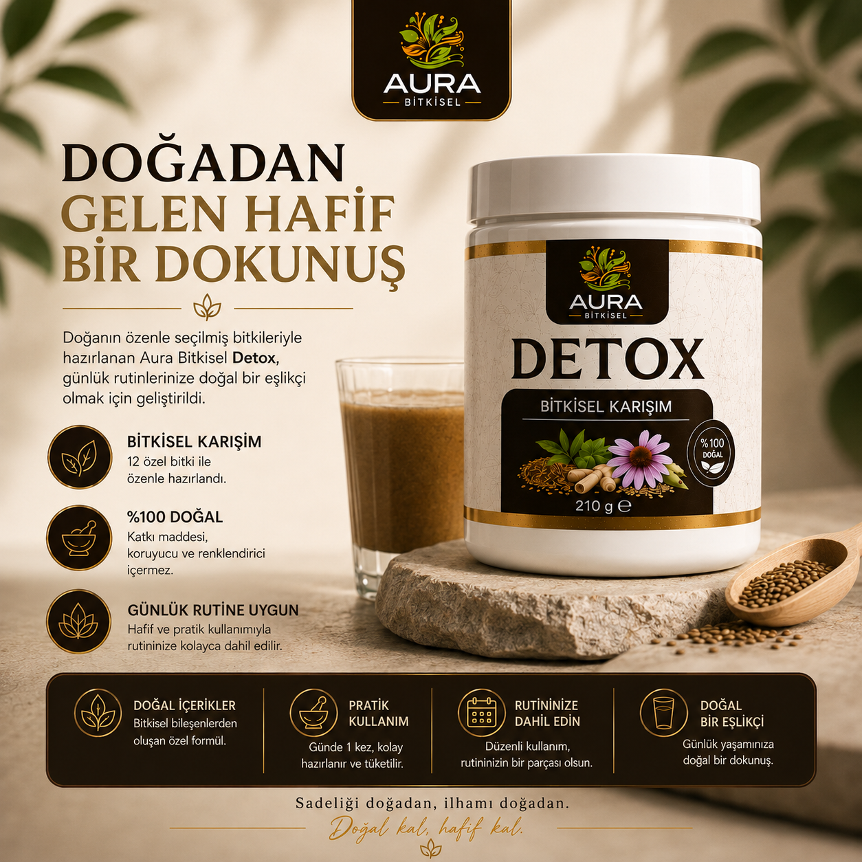 Auras Detox Bitkisel Karışım – 210 g