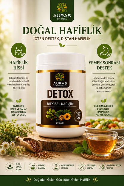 Detox Bitkisel Karışım 210 G – Auras Bitkisel Doğal Karışım
