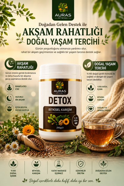 Detox Bitkisel Karışım 210 G – Auras Bitkisel Doğal Karışım