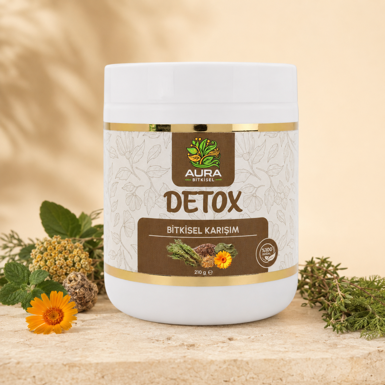 Detox Bitkisel Karışım ambalajı